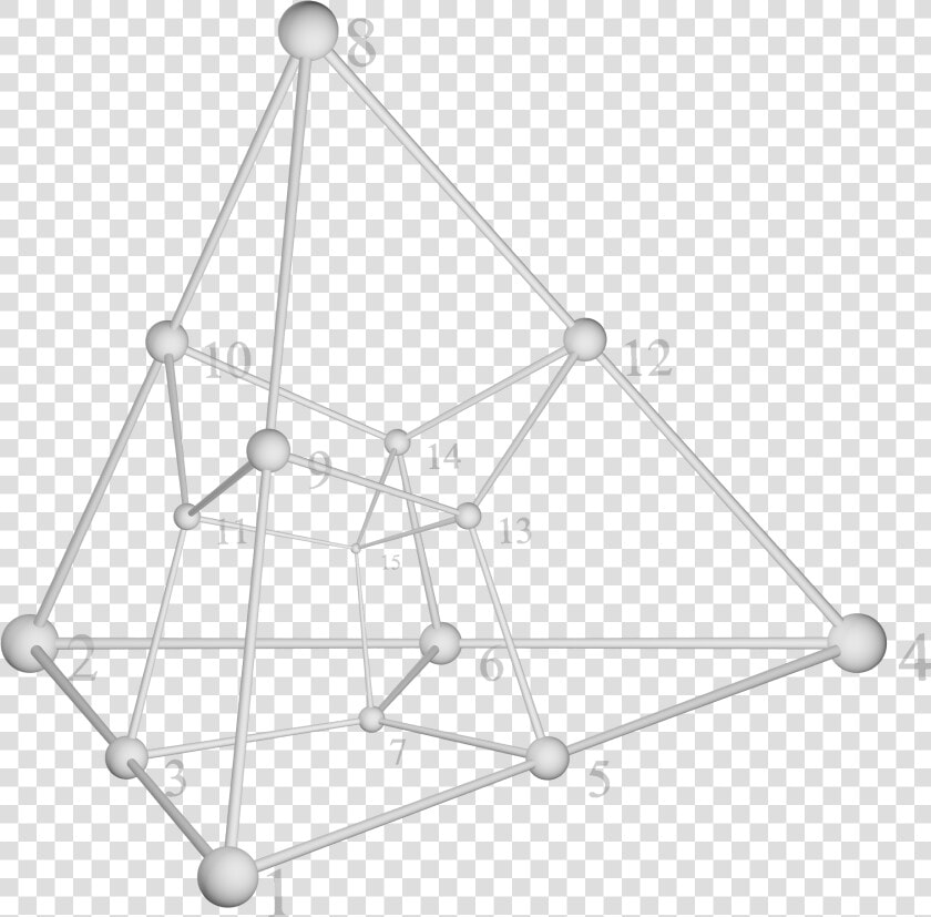 Tesseract Tetrahedron Shadow   Tesseract Convex Hull  HD Png DownloadTransparent PNG