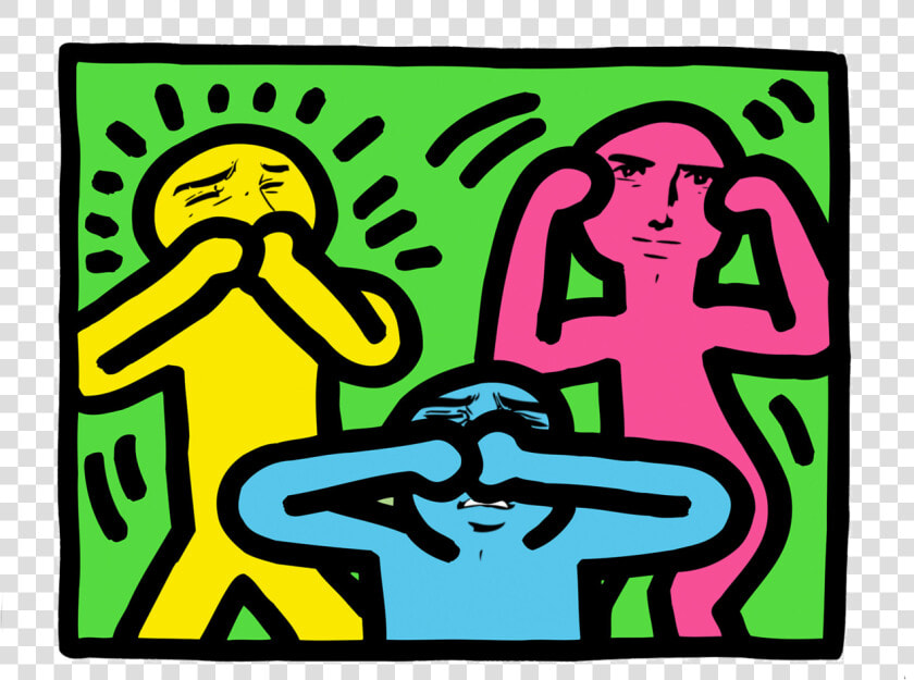 Welcome To Meme Hell https   Painting Keith Haring Art  HD Png DownloadTransparent PNG