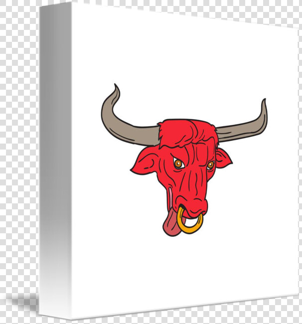 Texas Longhorn Red Bull Drawing   Bull  HD Png DownloadTransparent PNG