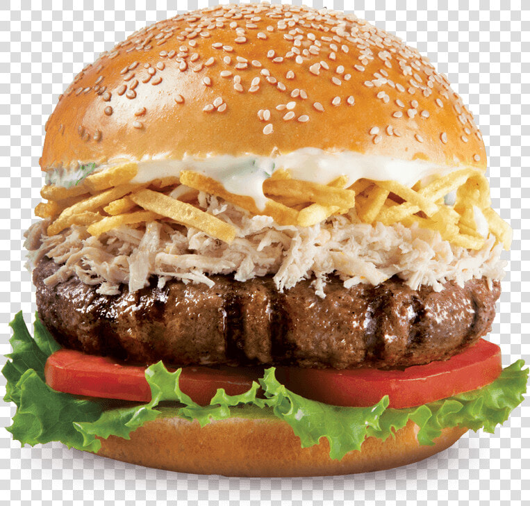 Hamburguesa De Pollo Deshilachado  HD Png DownloadTransparent PNG