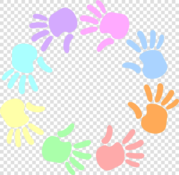 Colorful Circle Of Hands Svg Clip Arts  HD Png DownloadTransparent PNG