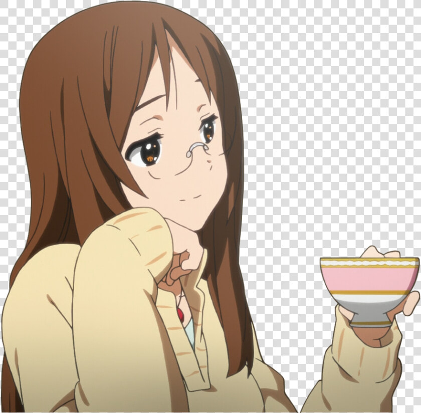 K On Yamanaka Sawako   Anime Girl Tea Sip  HD Png DownloadTransparent PNG