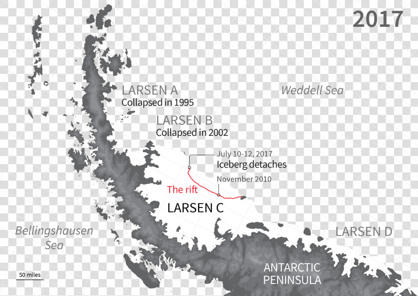 Larsen C Ice Shelf Break  HD Png DownloadTransparent PNG