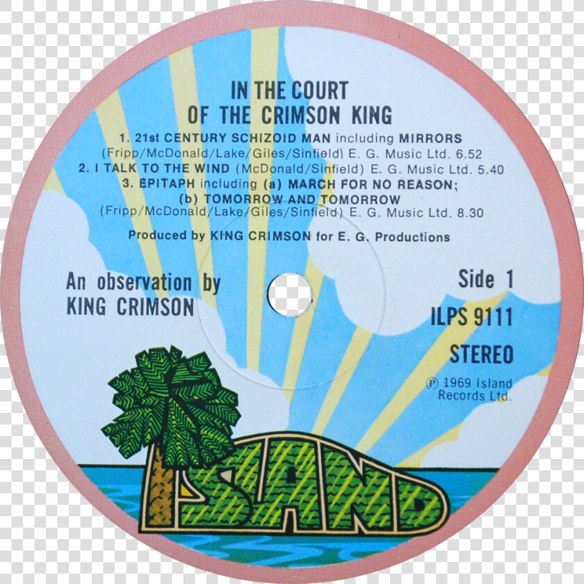 Ilps 9111 King Crimson Label2   Traffic Shoot Out At The Fantasy Factory  HD Png DownloadTransparent PNG