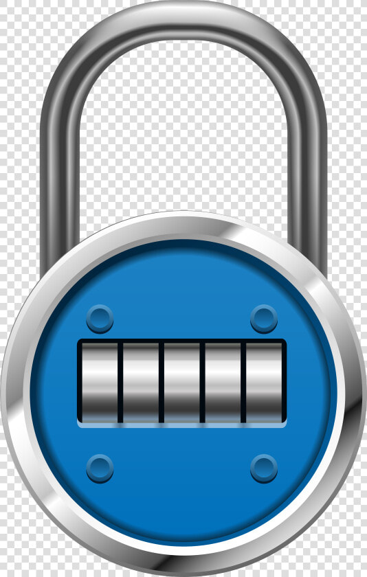 Blue Padlock Png Clip Art   Transparent Combination Lock Clipart  Png DownloadTransparent PNG