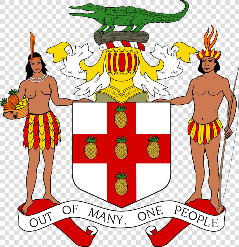 Clip Art File Jamaica Svg Wikimedia   Jamaican Coat Of Arm  HD Png DownloadTransparent PNG