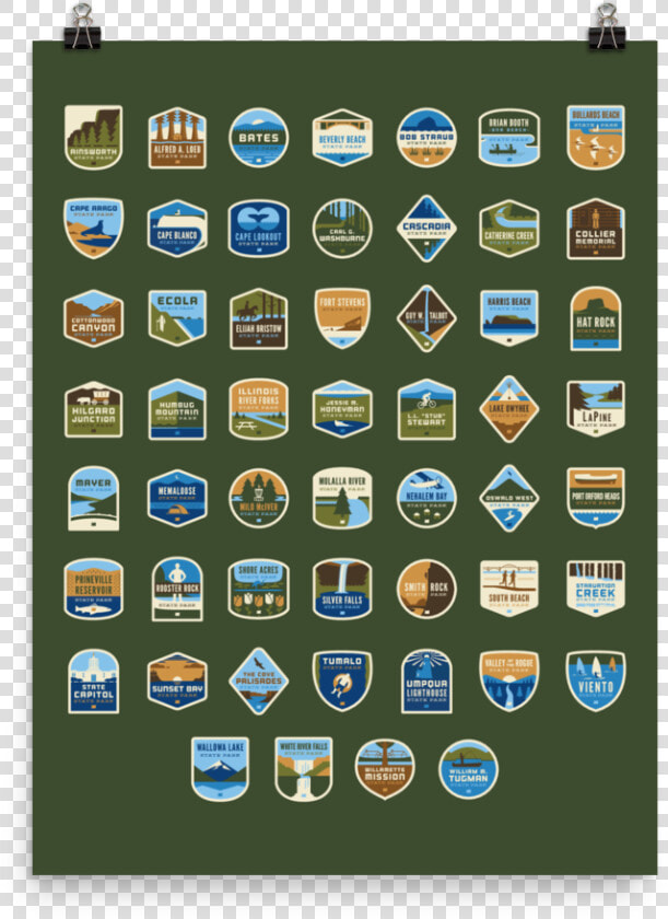 53 Oregon State Parks Framable Poster 18 X24   Oregon State Parks Pister  HD Png DownloadTransparent PNG