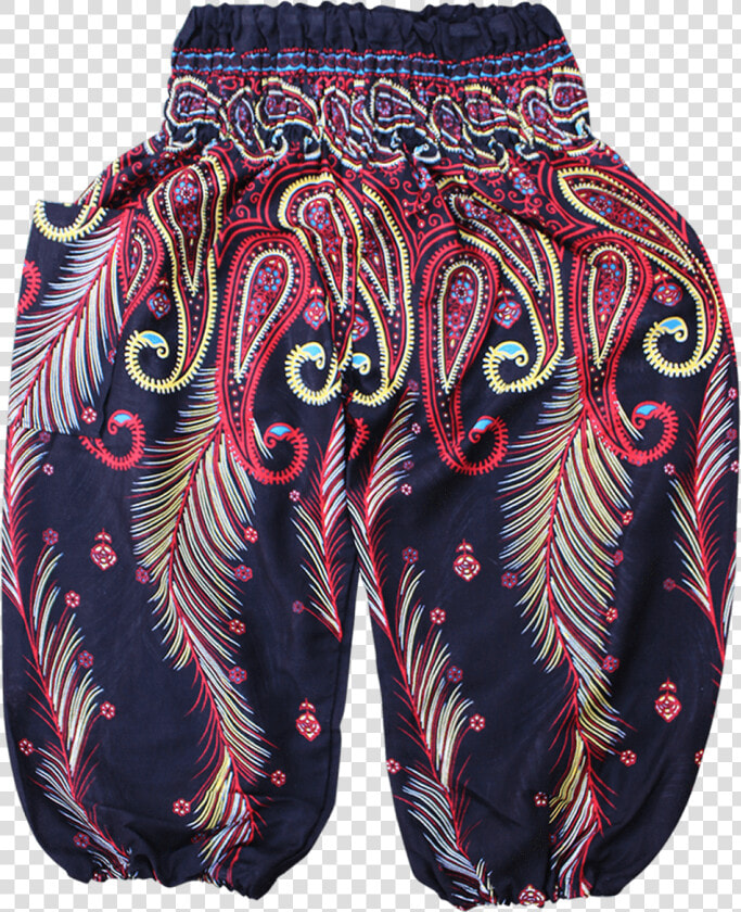 Red Feather Kids Harem Pants From Bohemian Island   Board Short  HD Png DownloadTransparent PNG