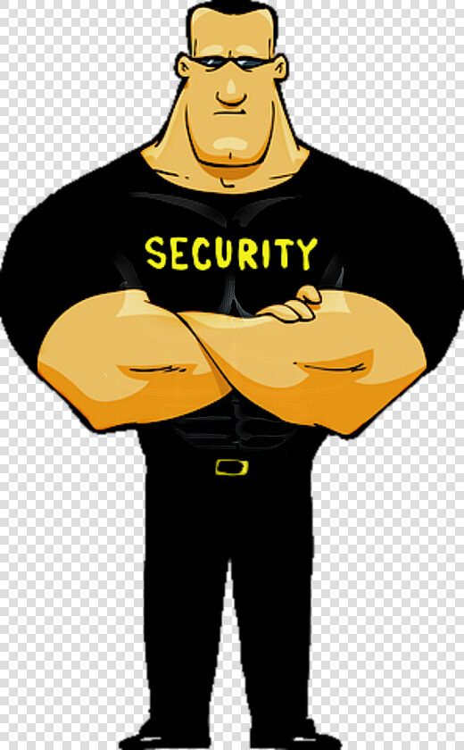  security    guard    freetoedit   Security Cartoon  HD Png DownloadTransparent PNG