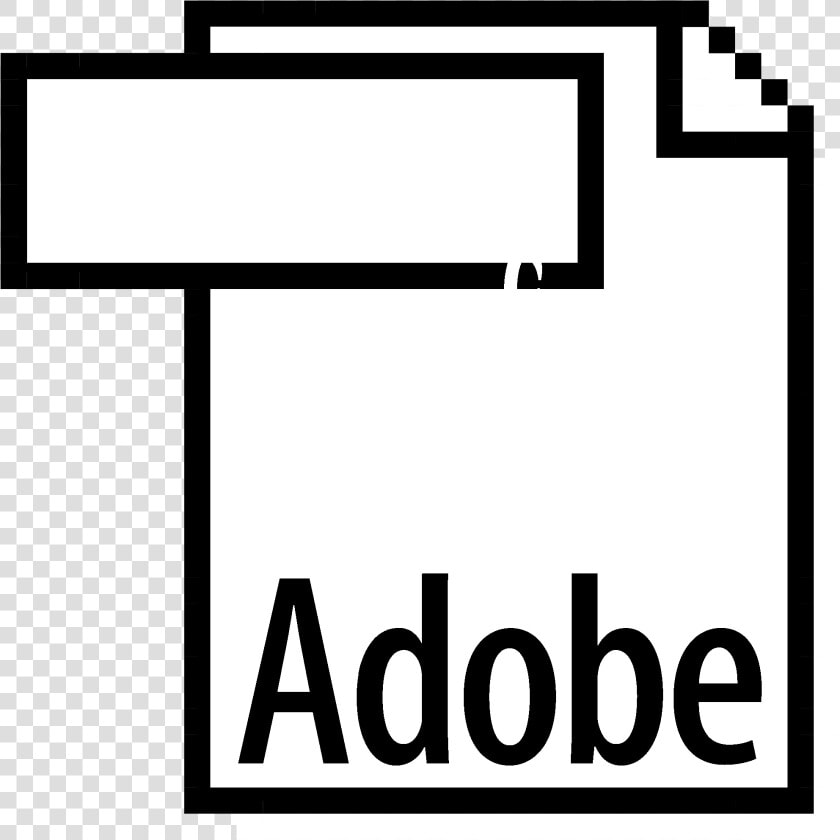 Adobe Pdf Logo Black And White   Adobe Pdf  HD Png DownloadTransparent PNG