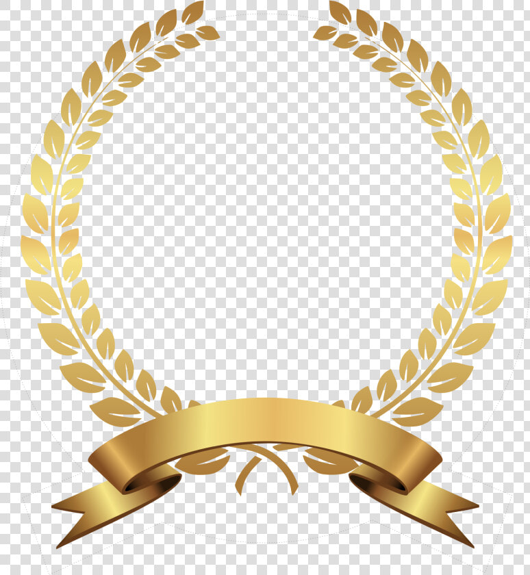 Golden Laurel Png   Gold Laurel Wreath Png  Transparent PngTransparent PNG