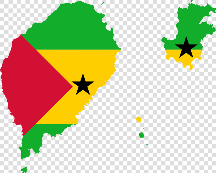 Sao Tome And Principe Flag Map Clip Arts   Sao Tome And Principe Flag Map  HD Png DownloadTransparent PNG