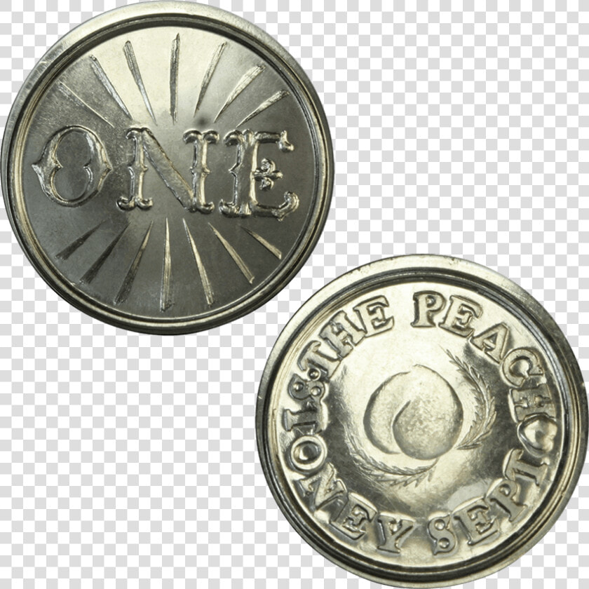 The Peach Silver Brothel Token   Token Coin  HD Png DownloadTransparent PNG