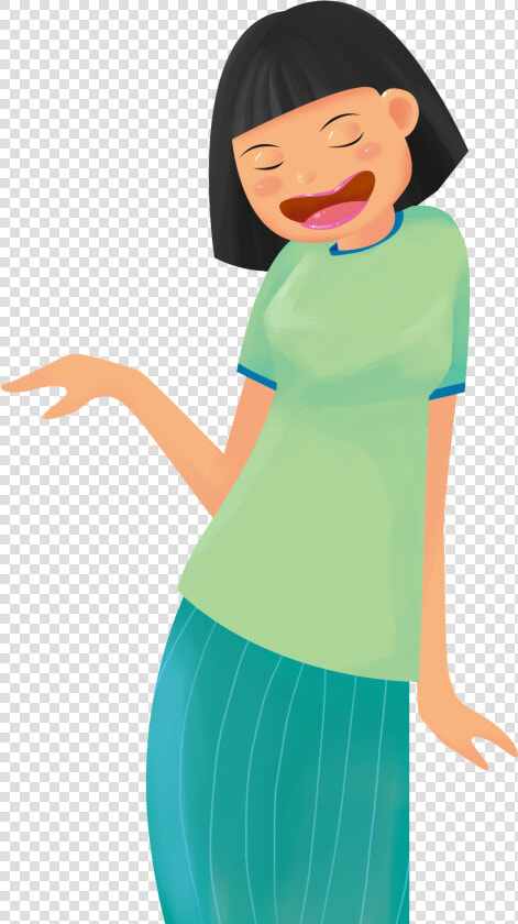 Hand Painted Minimalist Woman Character Png And Psd   Cartoon  Transparent PngTransparent PNG