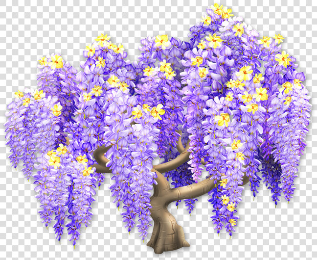 Delphinium Drawing Wisteria   Hay Day Purple Tree  HD Png DownloadTransparent PNG