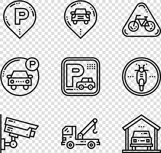 Car Parking Garage Icons   Food Menu Icon Vector  HD Png DownloadTransparent PNG