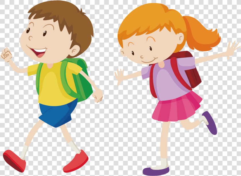 Royalty free Walking Boy Clip Art   Girl Walking Clipart Png  Transparent PngTransparent PNG