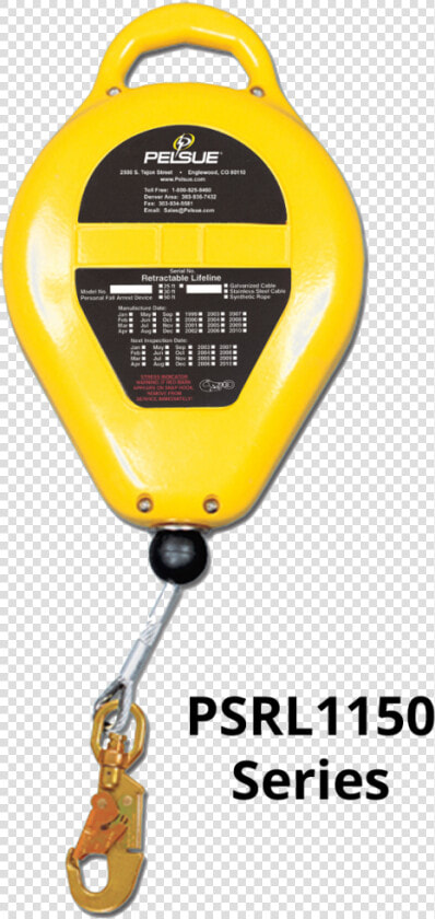 Image Of A Psrl1150 Standard Srl   Retractable Lifelines  HD Png DownloadTransparent PNG