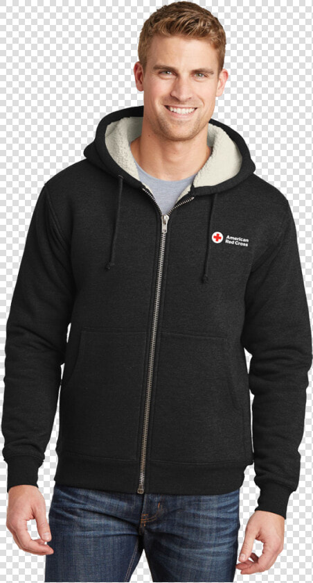 Cornerstone Men  39 s Heavyweight Sherpa Lined Hooded Fleece  HD Png DownloadTransparent PNG