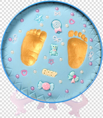 Baby Clay Hand And Foot Imprint Kit With Decorative   Infant  HD Png DownloadTransparent PNG