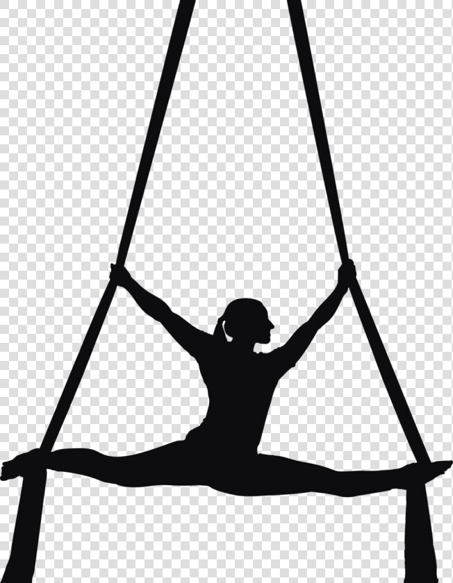 Aerial Silks Silhouette Transparent  HD Png DownloadTransparent PNG