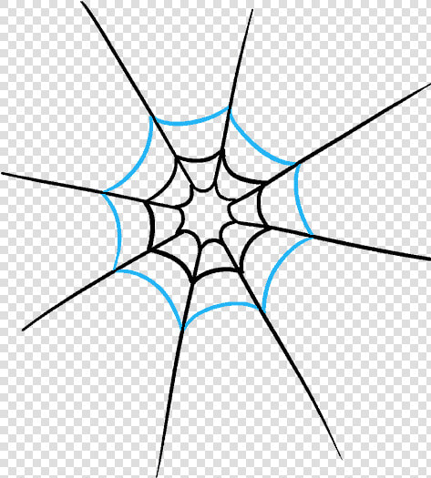 How To Draw How To Draw A Spider Web With Spider In   Circle  HD Png DownloadTransparent PNG