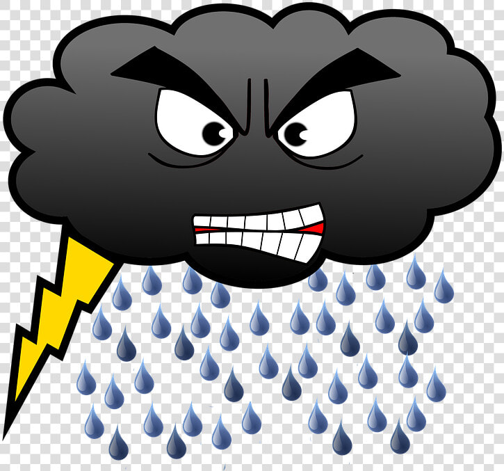 Cloud  Rain  Rain Cloud  Lightning Storm  Face  Wet   Animated Rainy Clouds Png  Transparent PngTransparent PNG