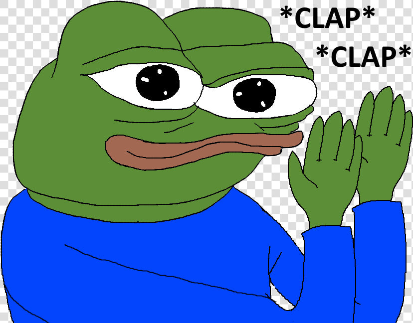  pepe  meme  rarepepe  clap   Pepe Clap  HD Png DownloadTransparent PNG