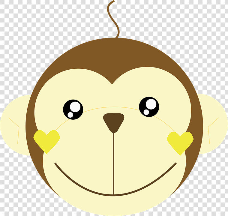 Monkey  Animal  Primates  Cute   Cartoon  HD Png DownloadTransparent PNG