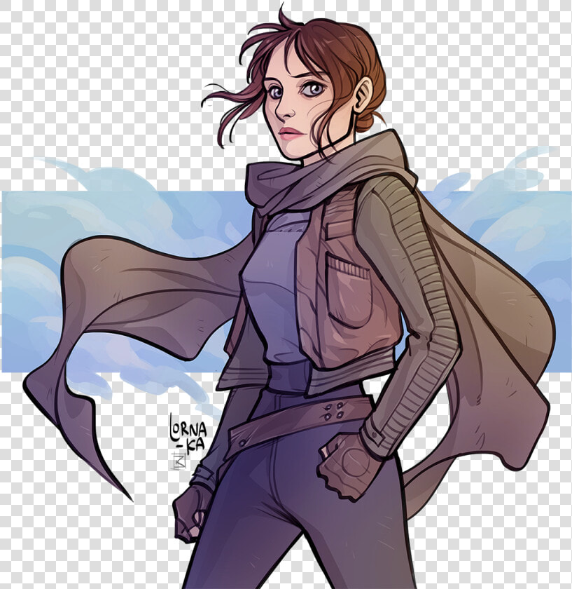 Left Behind By Ksenia   Star Wars Jyn Erso Art  HD Png DownloadTransparent PNG