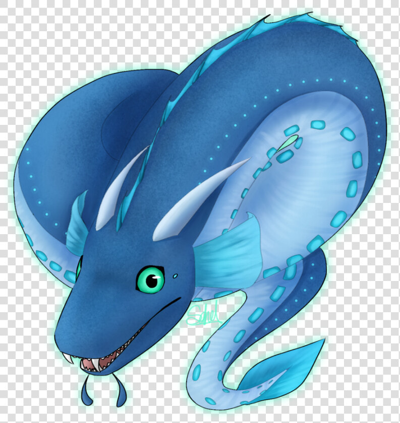 Blue Crescent Eel Cm By Sahel solitude   Cartoon  HD Png DownloadTransparent PNG