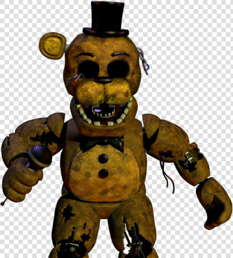 Golden Freddy Png   Fnaf Withered Freddy  Transparent PngTransparent PNG