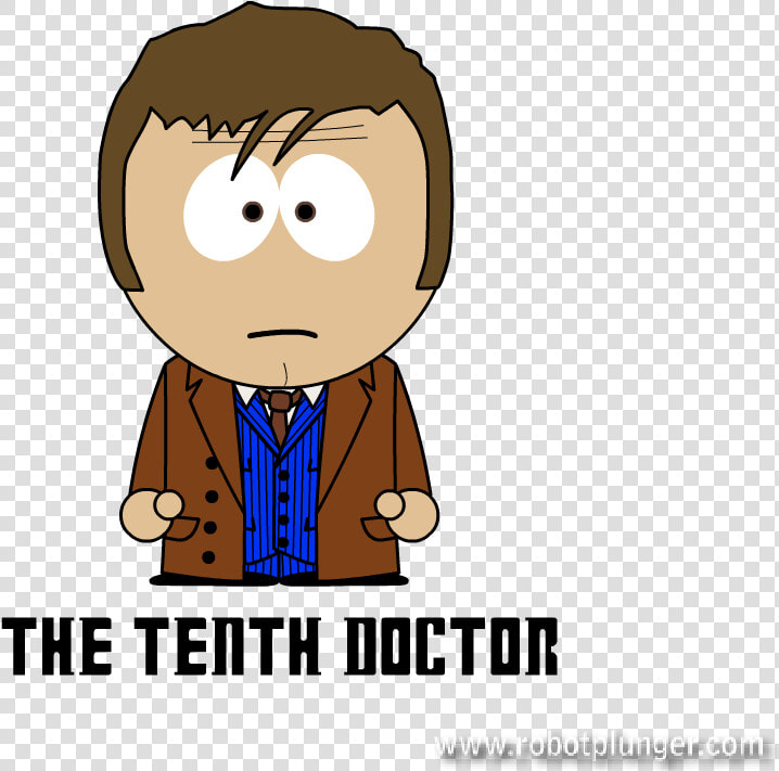 The Tenth Doctor   David Tennant Dr Who Cartoon  HD Png DownloadTransparent PNG