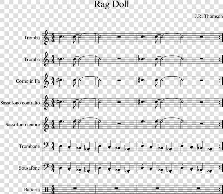 Rag Doll Sheet Music Composed By J   Bank Account Piano Sheet Music  HD Png DownloadTransparent PNG