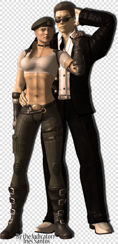 Sonya And Johnny Cage By Yneziinha Johnny Cage  Sonya   Sonya Y Johnny Cage  HD Png DownloadTransparent PNG