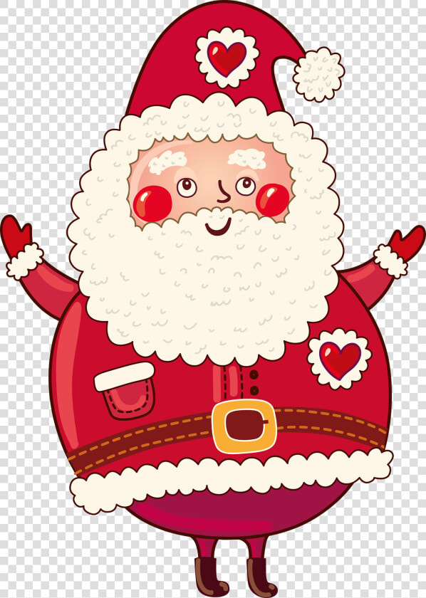 Papai Noel E Coração Desenho  HD Png DownloadTransparent PNG