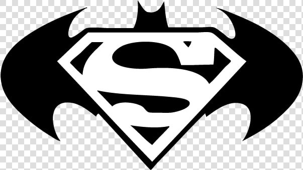 Black And White Superman Logo Png   Batman Superman Logo Png  Transparent PngTransparent PNG