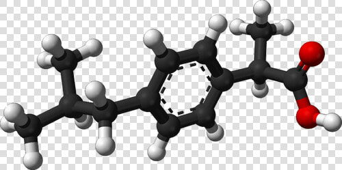 Ibuprofen Molecule 3d Image   Ibuprofen Molecule  HD Png DownloadTransparent PNG