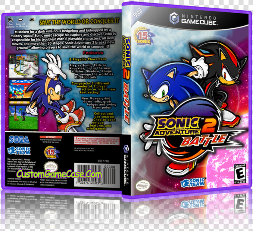 Sonic Adventure Battle Custom Case   Sonic Adventure 2 Battle Case  HD Png DownloadTransparent PNG