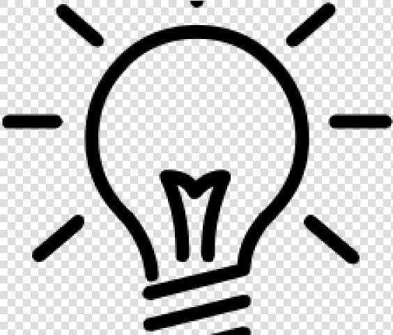 Light Bulb Outline   Lightbulb Clipart Black And White Free  HD Png DownloadTransparent PNG