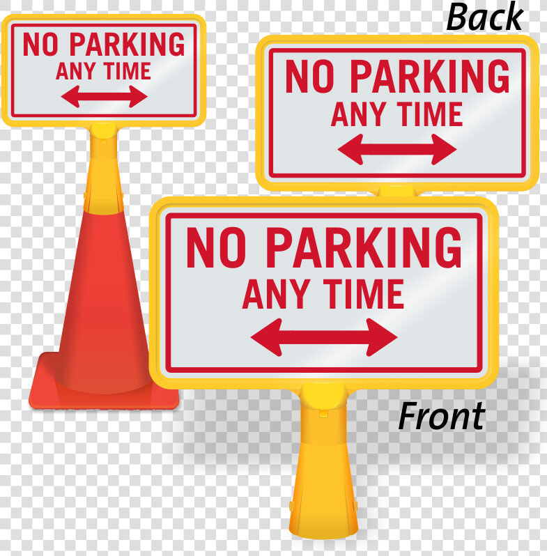 No Parking Signs For Cones  HD Png DownloadTransparent PNG