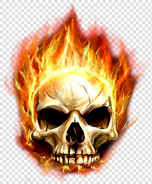  fire  skull  ghost   Transparent Flaming Skull Png  Png DownloadTransparent PNG