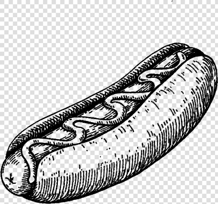 Hotdog Sausages   Hotdog Drawing Png  Transparent PngTransparent PNG