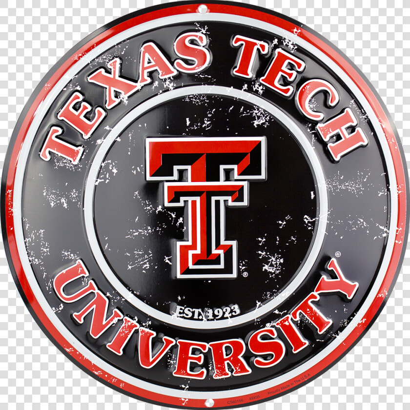 Texas Tech Red Raiders Circle Sign  HD Png DownloadTransparent PNG