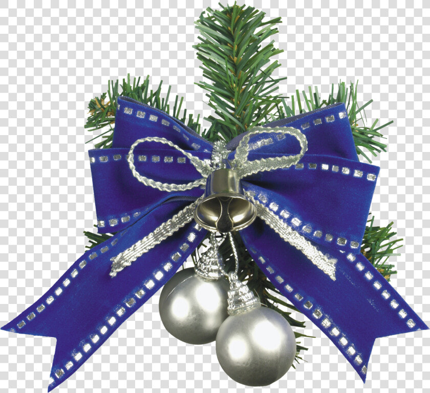 Adornos Luces Y Campanas De Navidad Png   Noeud De Noel Bleu  Transparent PngTransparent PNG