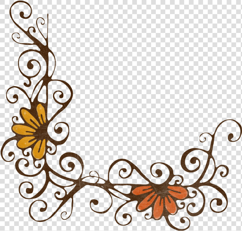 Halloween Themes  Png  Boarders  Picasa Web  Slate    Elegant Floral Borders Design  Transparent PngTransparent PNG