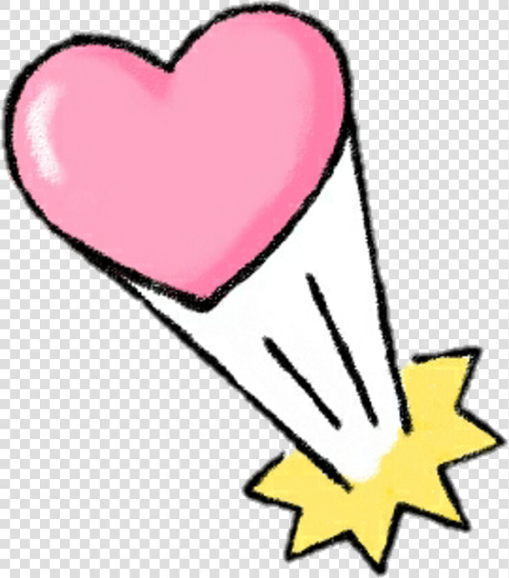  comic  love  cute  cartoon  heart  bomb  punk  pink   Cute Cartoon Love Heart  HD Png DownloadTransparent PNG