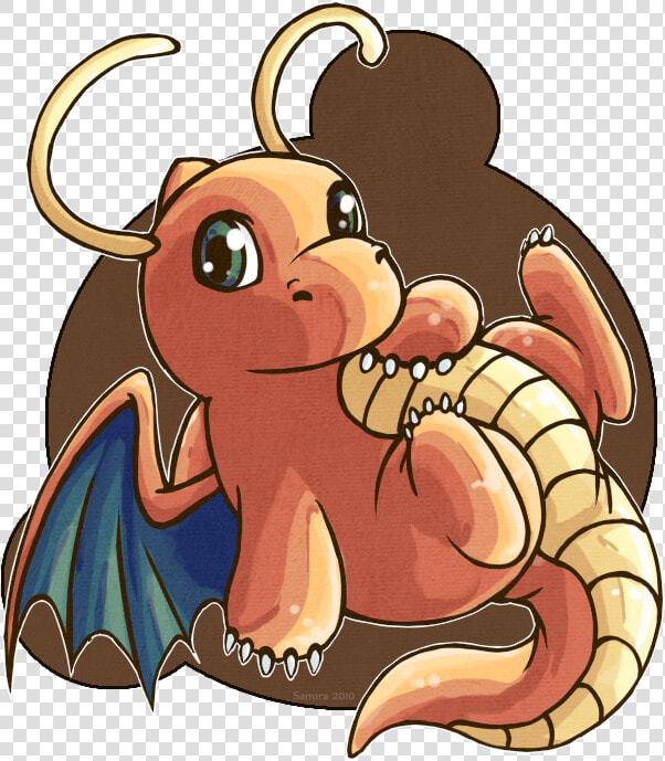 Xmas Gift A Chibi Dragonite By Fox Song   Dragonite Profile  HD Png DownloadTransparent PNG