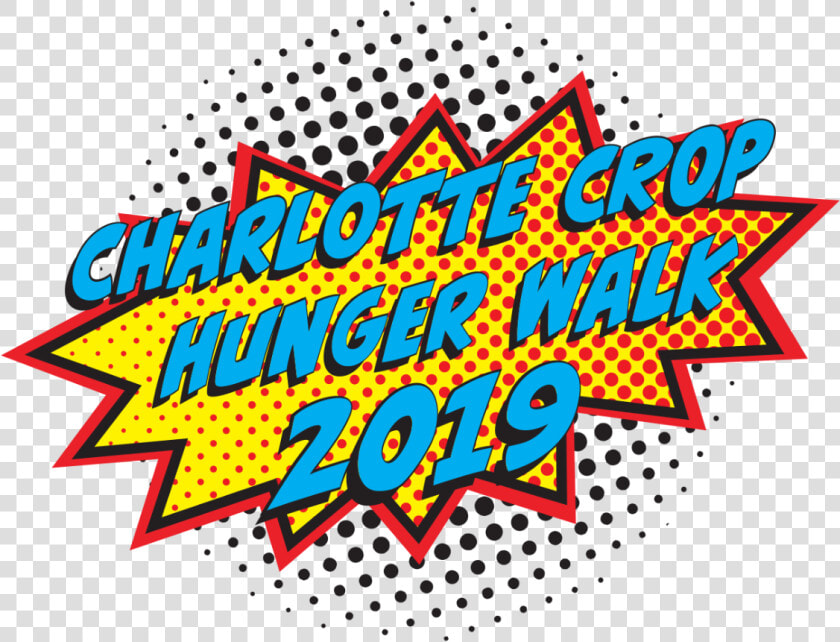 2019 Charlotte Crop Hunger Walk T shirt Logo   Comic Bubble  HD Png DownloadTransparent PNG