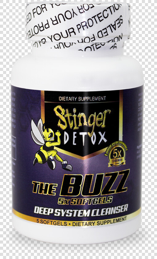 Stinger Buzz 5x Extra Strength Softgels   Bee  HD Png DownloadTransparent PNG